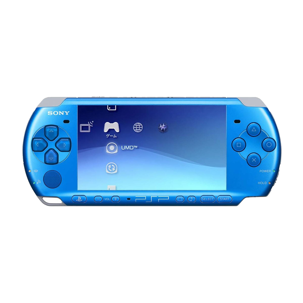 Blue PlayStation Portable PSP 3000 Console With Charger
